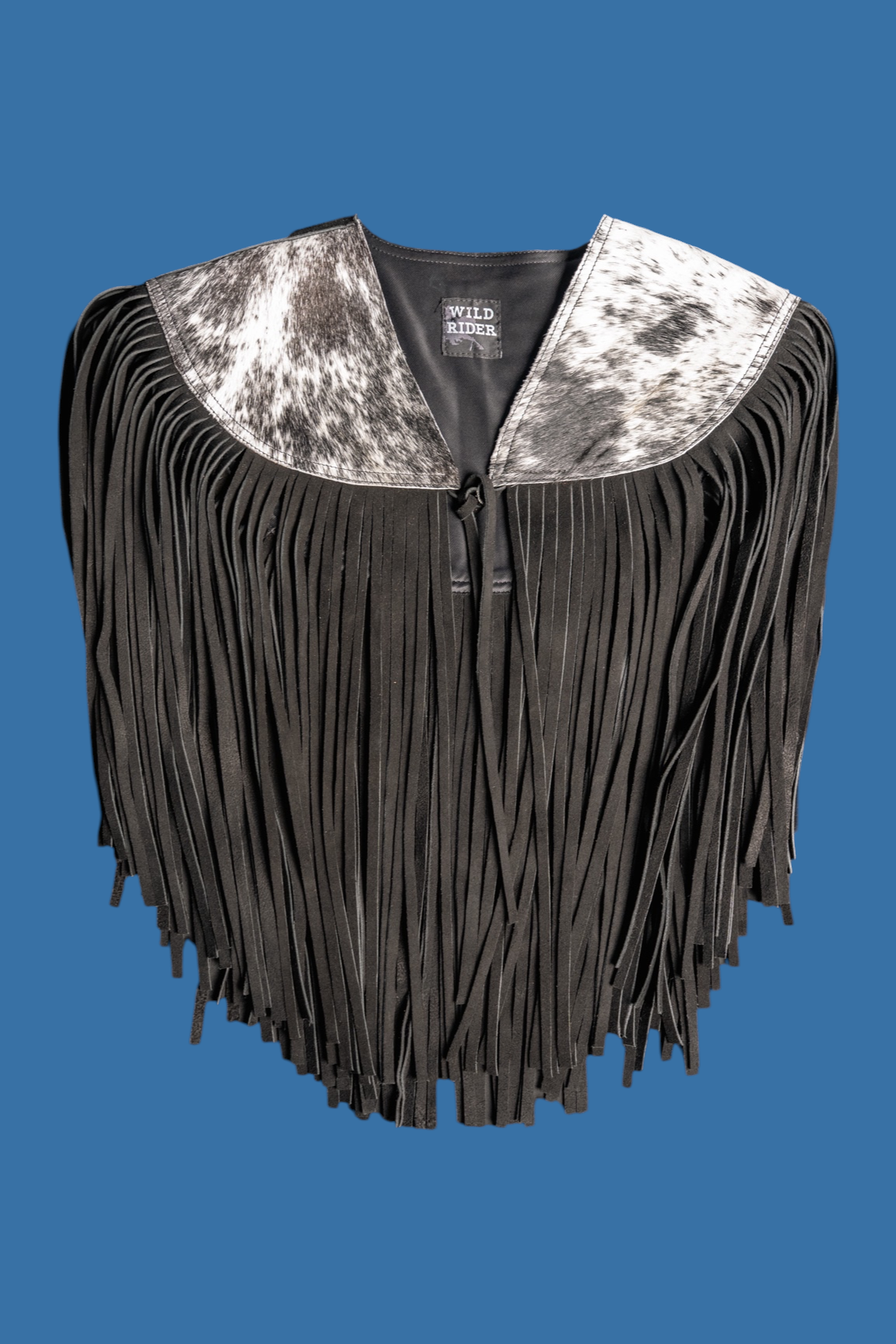 Cowhide Round Fringe Vest