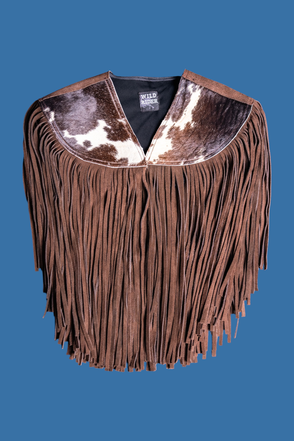 Cowhide Round Fringe Vest