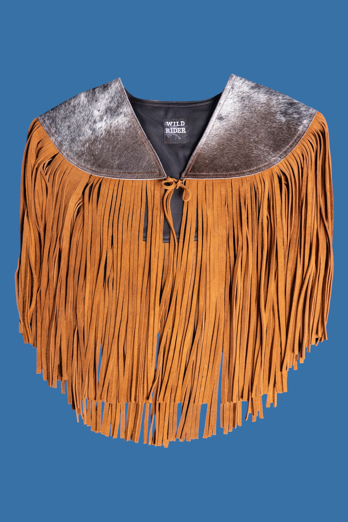 Cowhide Round Fringe Vest