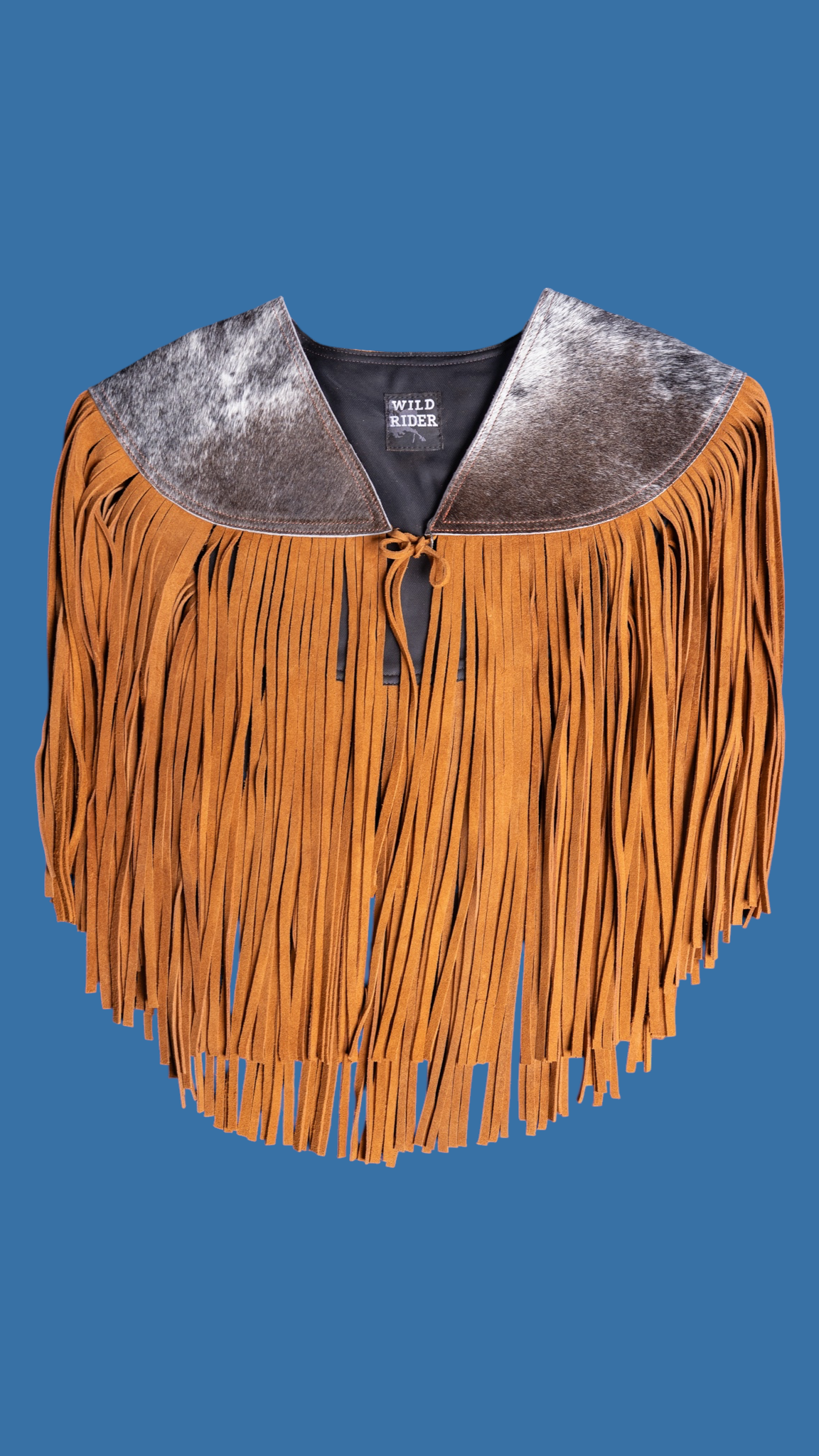 Cowhide Round Fringe Vest