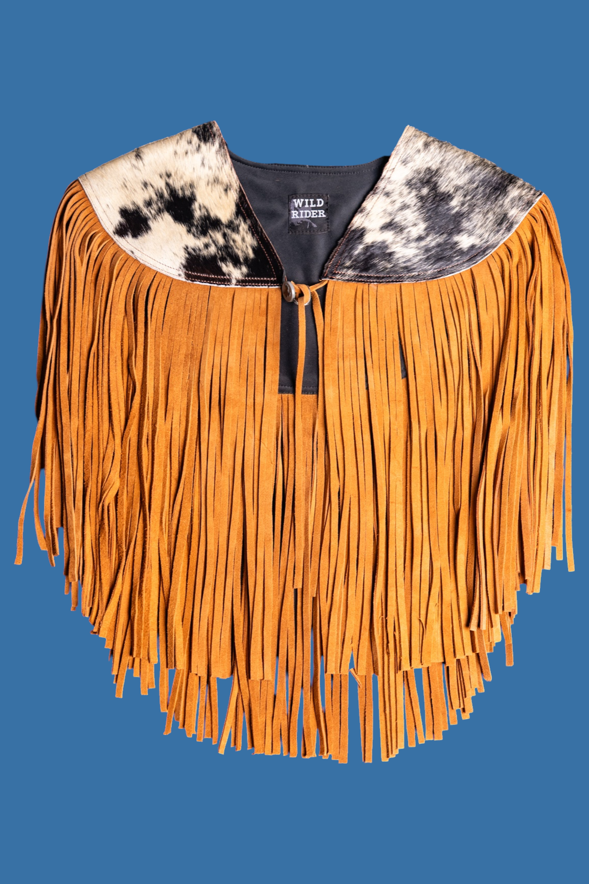 Cowhide Round Fringe Vest
