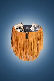 Cowhide Round Fringe Vest