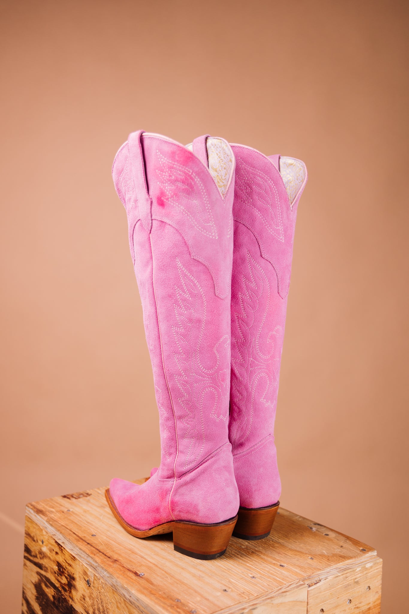 Pink 2024 victoria boots