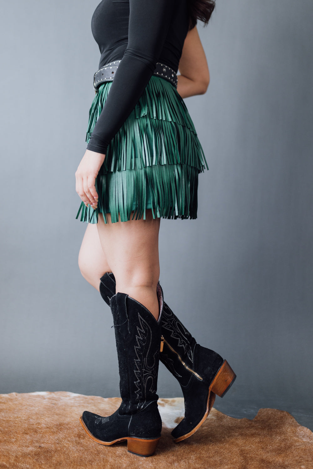 The Melinn Fringe Skirt