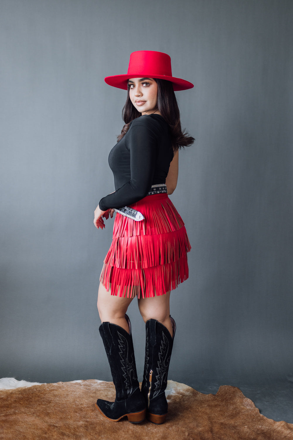 The Melinn Fringe Skirt