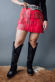 The Melinn Fringe Skirt