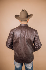 *PRE-ORDER* Men's Full Ostrich Genuine Leather Jacket