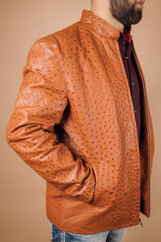 *PRE-ORDER* Men's Full Ostrich Genuine Leather Jacket