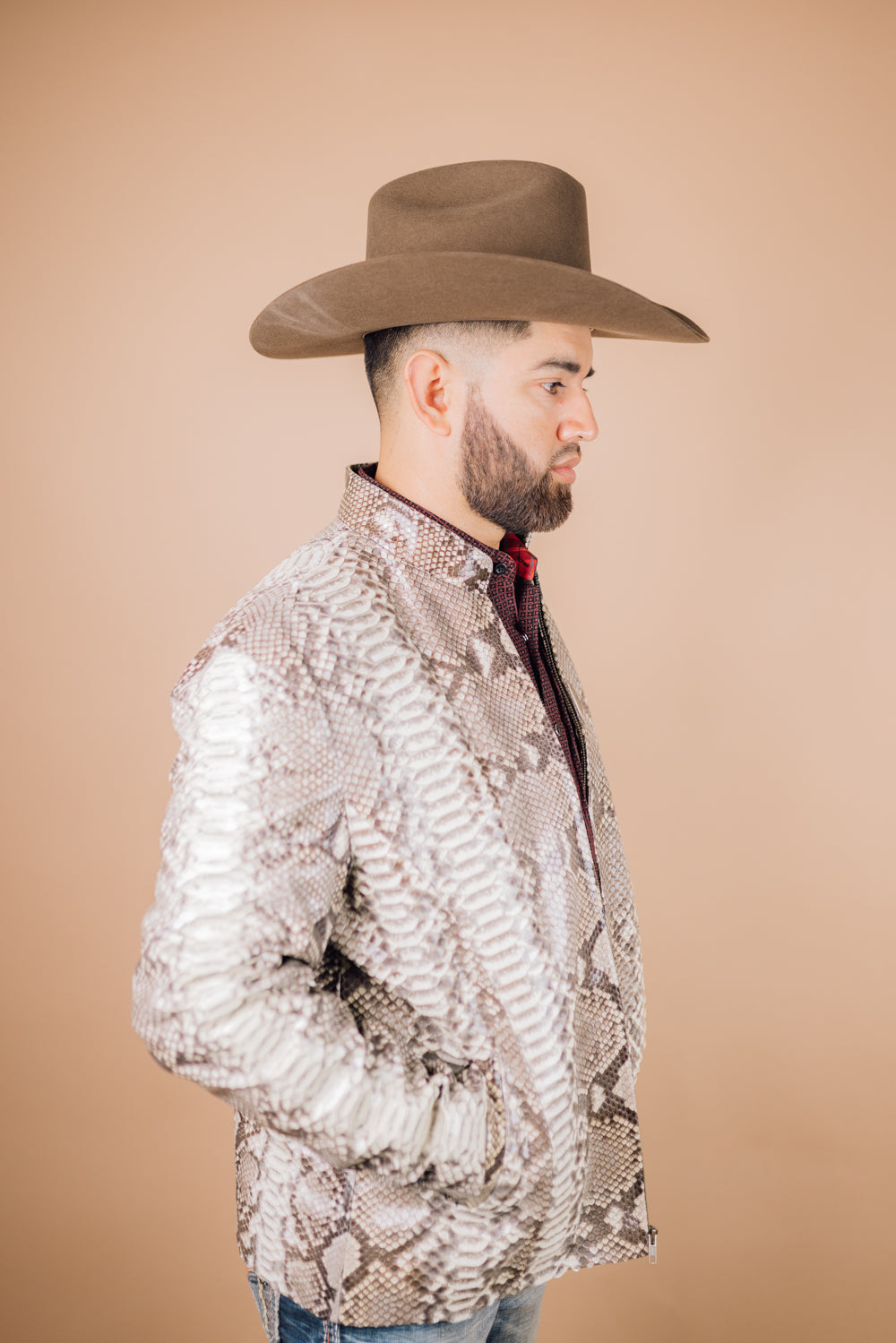 *PRE-ORDER* Men's Full Python Genuine Leather Jacket