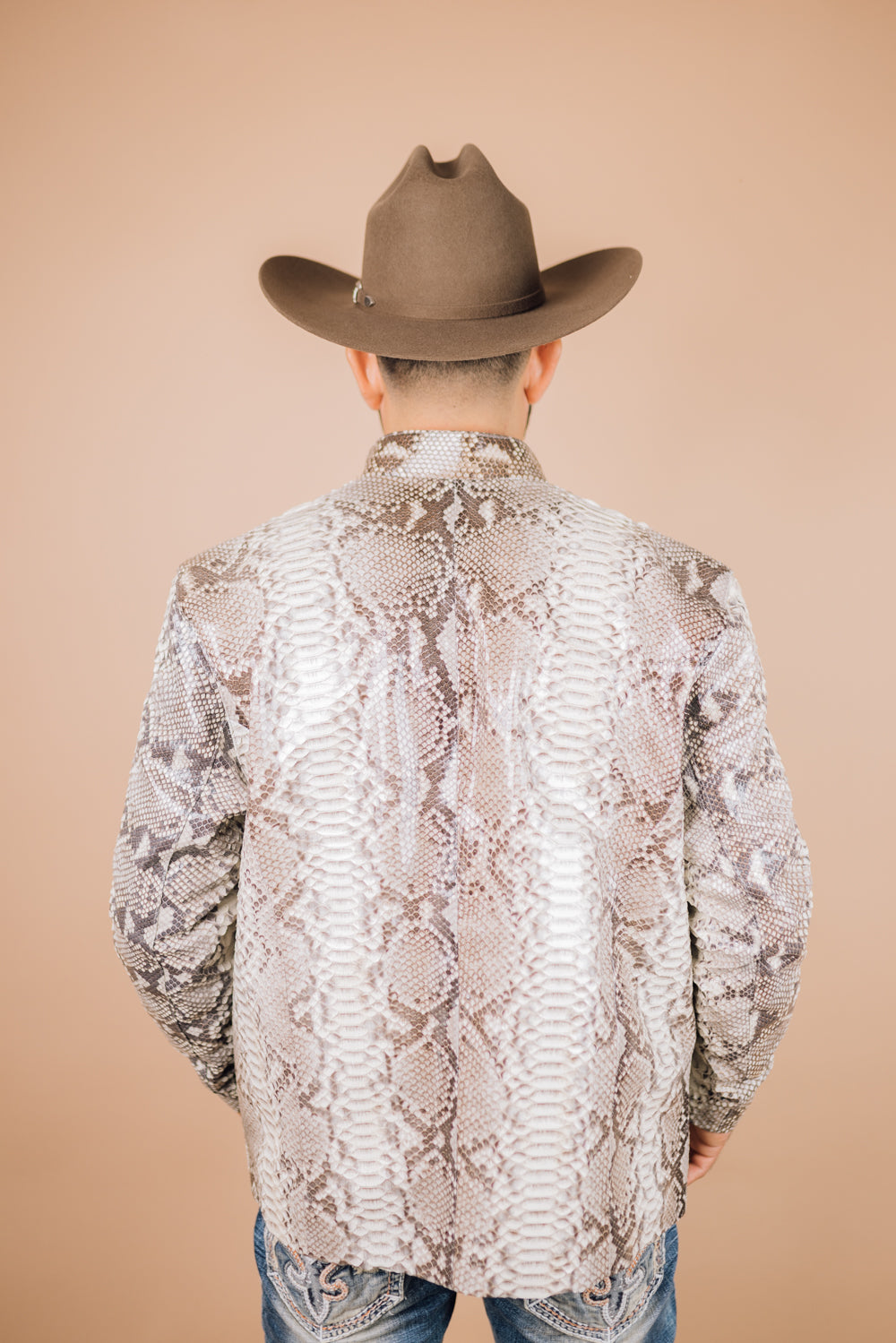 *PRE-ORDER* Men's Full Python Genuine Leather Jacket