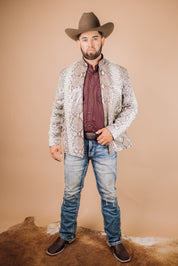 *PRE-ORDER* Men's Full Python Genuine Leather Jacket