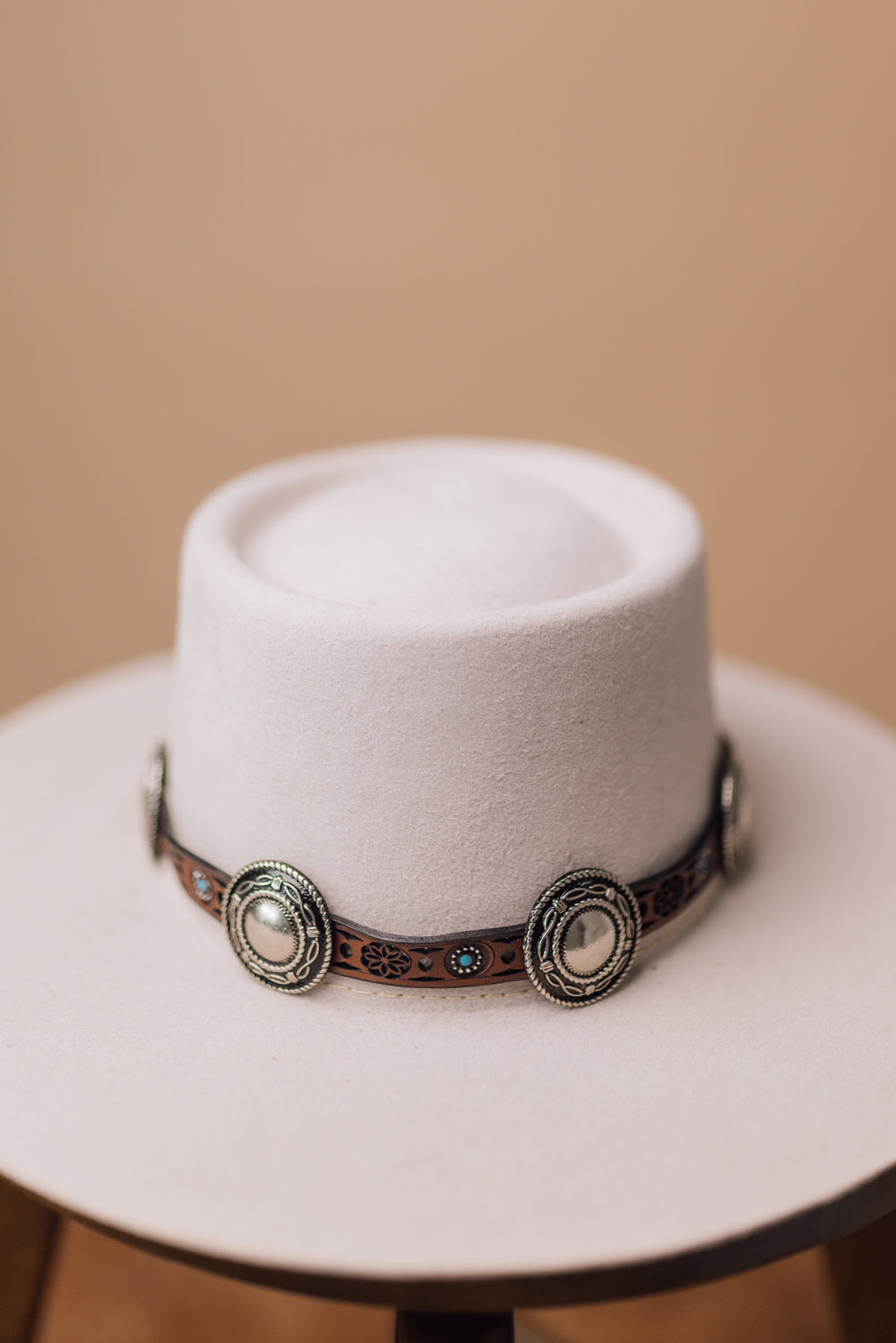 Round Concho Hatband