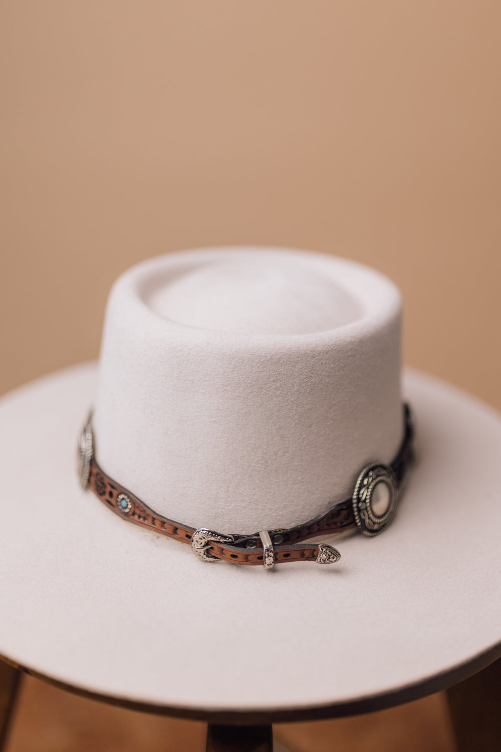 Round Concho Hatband